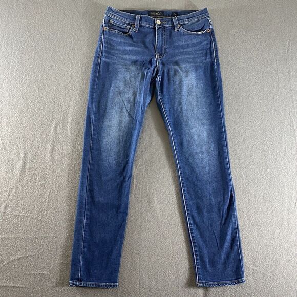 Lucky Brand Jeans Womens 10/30 Blue Brooke Legging Mid Rise‎ Stretch Dark Wash - Picture 1 of 13